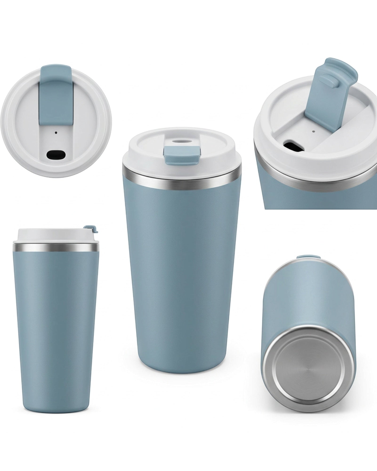Nelou Slim Commuter Insulated Cup Mist 14 oz
