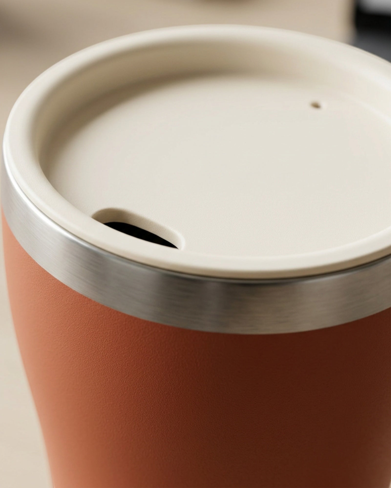 Nelou Wide Mouth Coffee Tumbler Terracotta 16 oz